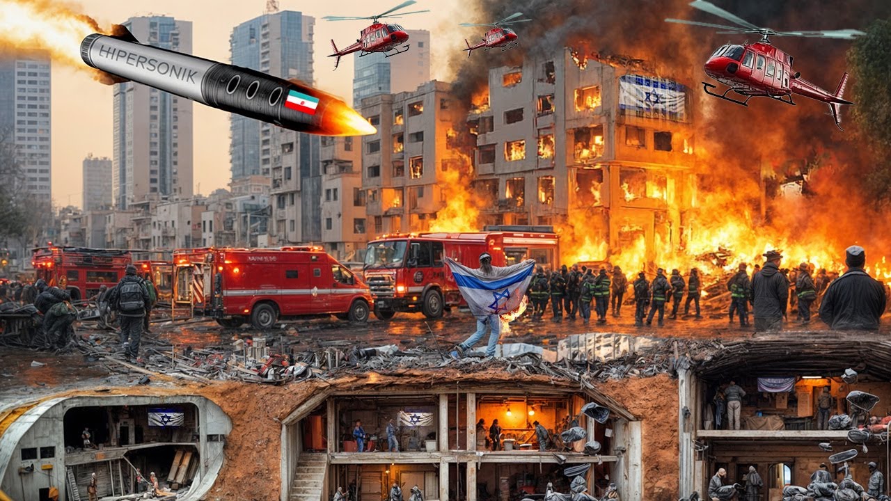 Youtube Thumbnail image of : NETANYAHU HISTERIS! Bunker Persembunyian Rahasianya Dibongkar Dan Dihancurkan Rudal Iran