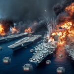 Youtube Thumbnail image of : JEBAKAN RANJAU LAUT IRAN HANCURKAN KAPAL PERANG AMERIKA!? Ratusan Angkatan Laut Amerika Tewas?