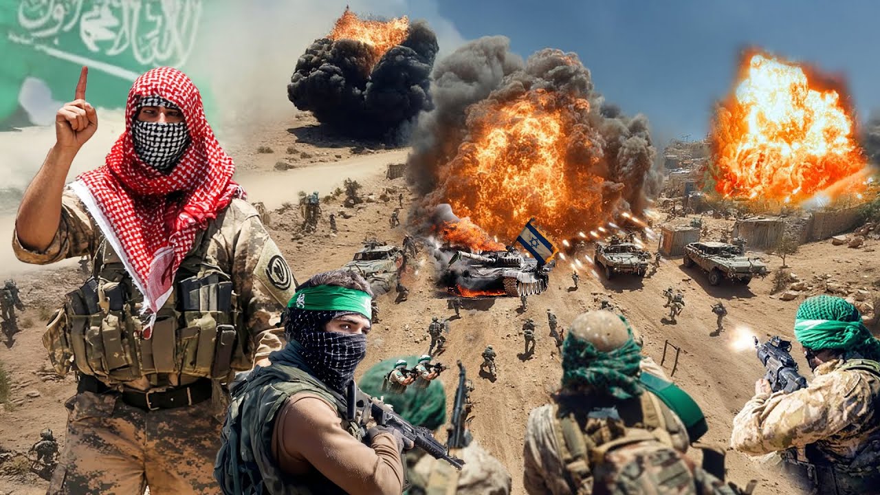 Youtube Thumbnail image of : TENTARA IDF PANIK KETAKUTAN! H4M4S Gunakan Persenjataan Canggih Hancurkan Pasukan Israel