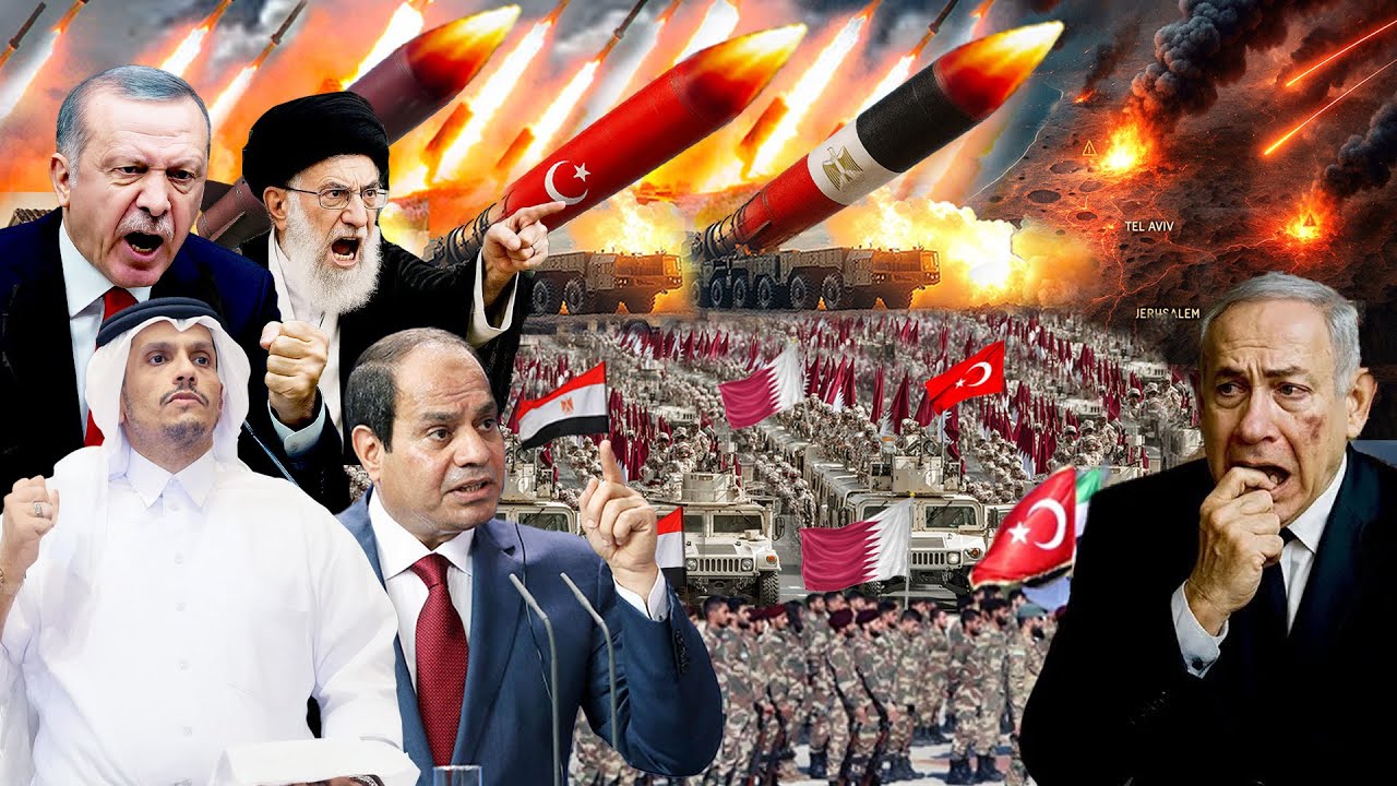 Youtube Thumbnail image of : TURKI & MESIR BERSATU! Latihan Militer Besar Usai Israel Serang Qatar, Balasan Siap Diluncurkan!