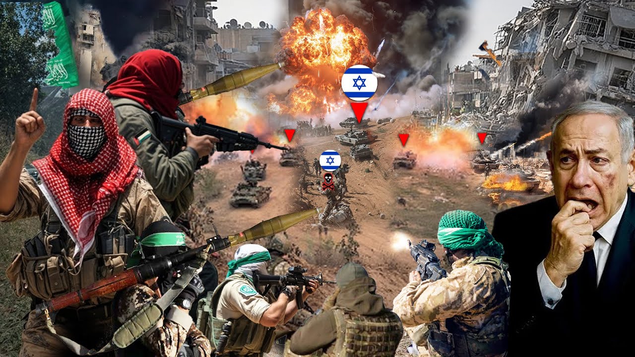 Youtube Thumbnail image of : SERANGAN DADAKAN H4MAS BERHASIL PUKUL MUNDUR TENTARA ISRAEL! Netanyahu Panik Ketakutan