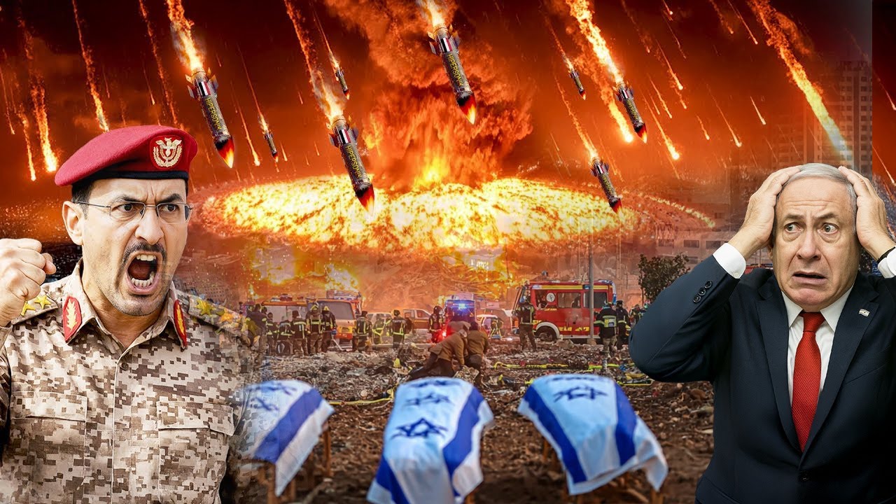 Youtube Thumbnail image of : H0UTIS TAK BERI AMPUN ISRAEL! Kota Tel Aviv Dihancurkan Senjata Pemusnah, Netanyahu Ketakutan