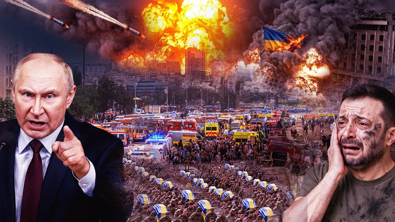 Youtube Thumbnail image of : PUTIN TEMBAKKAN RUDAL “KIAMAT” BOMBARDIR UKRAINA! Kyiv Berubah Jadi NERAKA dan Ratusan Korban Tew4s
