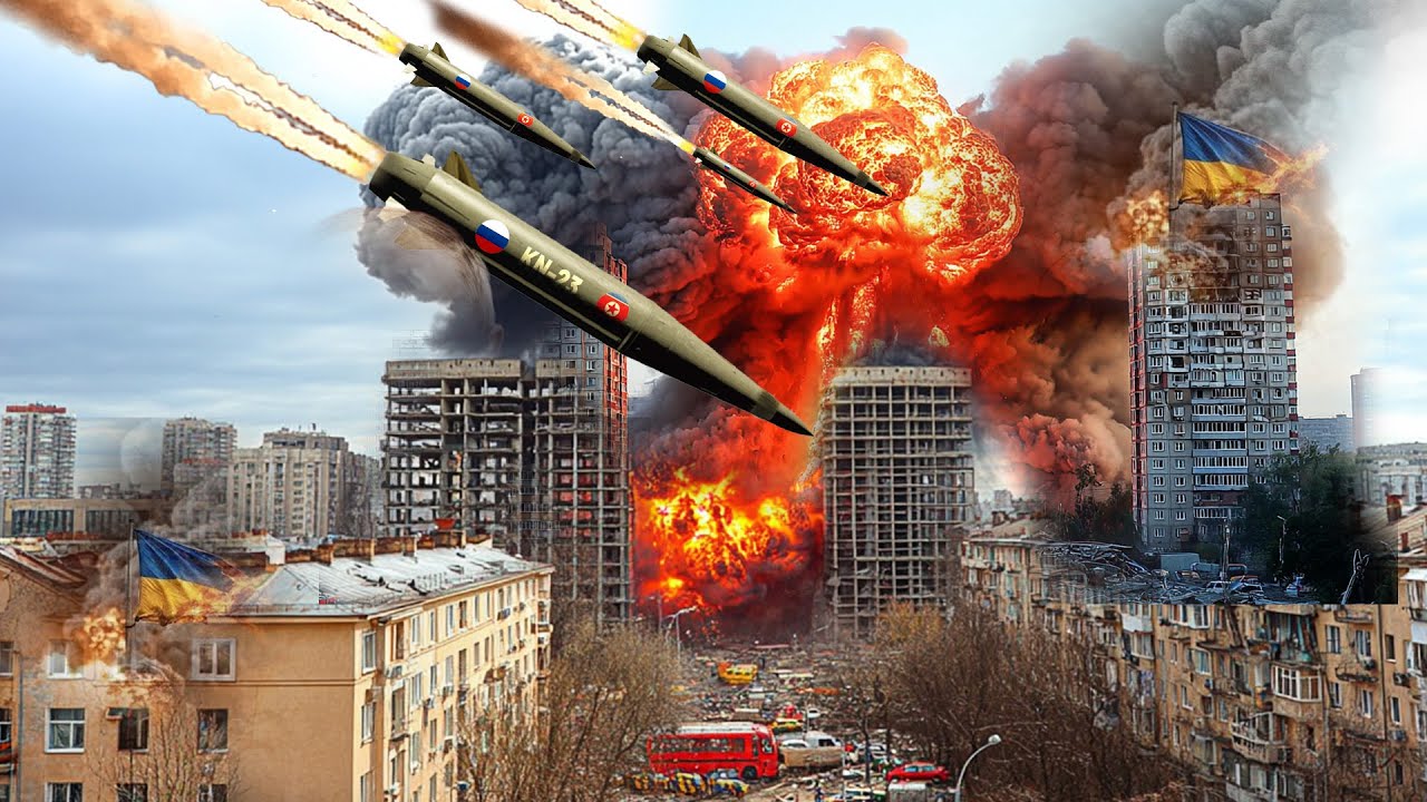 Youtube Thumbnail image of : KOTA KYIV BENAR-BENAR DIHANCURKAN! Senjata Buatan Korut yang Digunakan Rusia Serang Ukraina