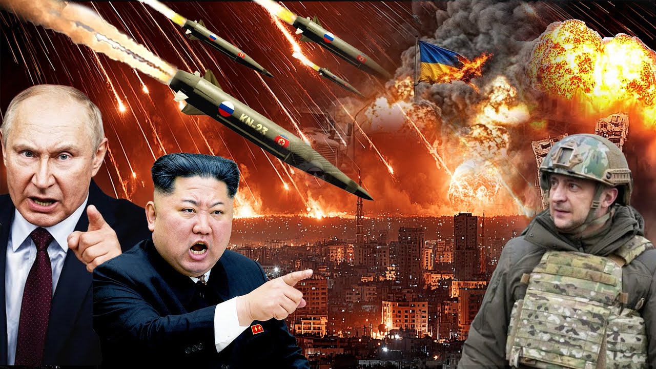 Youtube Thumbnail image of : UKRAINA KALAH TELAK, KIM JONG UN SUPLAI SENJATA KE RUSIA! Zelensky Menyerah, Kota kyiv Hancur