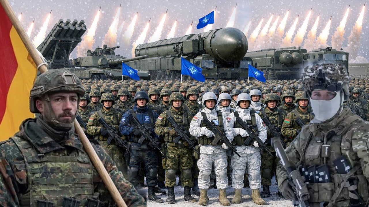 Youtube Thumbnail image of : AS vs NATO SEMAKIN MEMANAS, PERANG BESAR AKAN MELETUS! erman–Prancis Kirim Pasukan Lawan AS