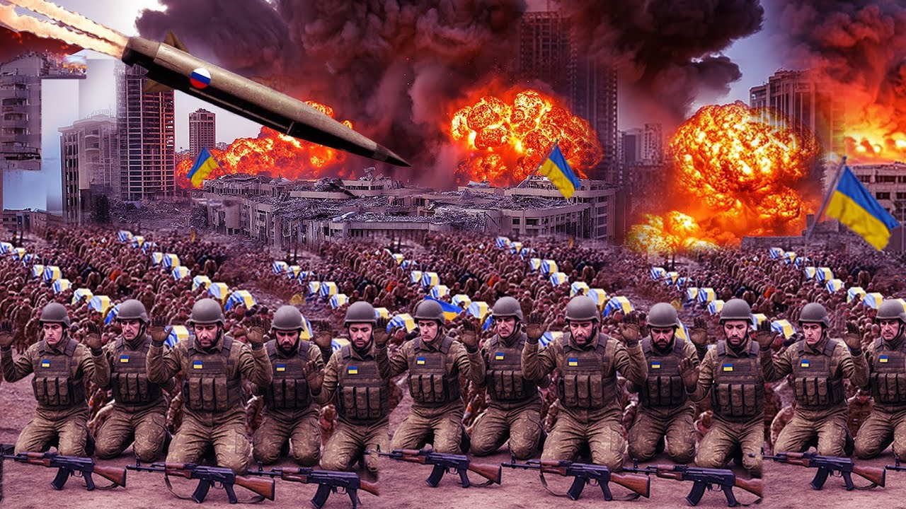 Youtube Thumbnail image of : PASUKAN UKRAINA MENYERAH DAN MOHON AMPUN! Rusia Lancarkan Serangan Brutal Membakar Kota kyiv